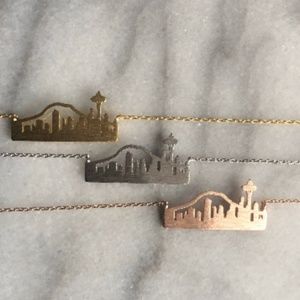 Seattle Skyline Necklace